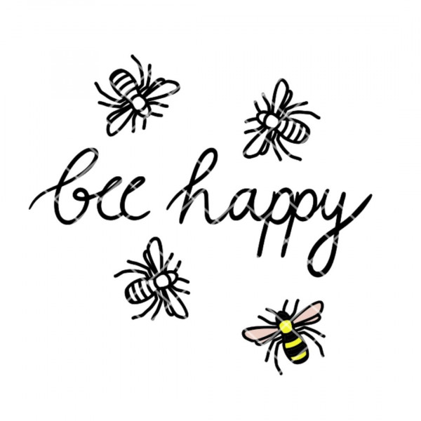 Plotterdatei "bee happy"