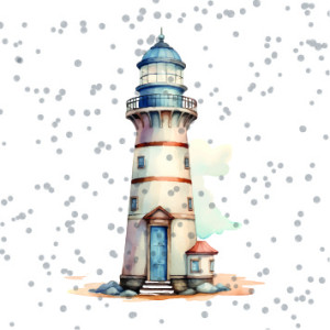 Bügelbild "Leuchtturm"